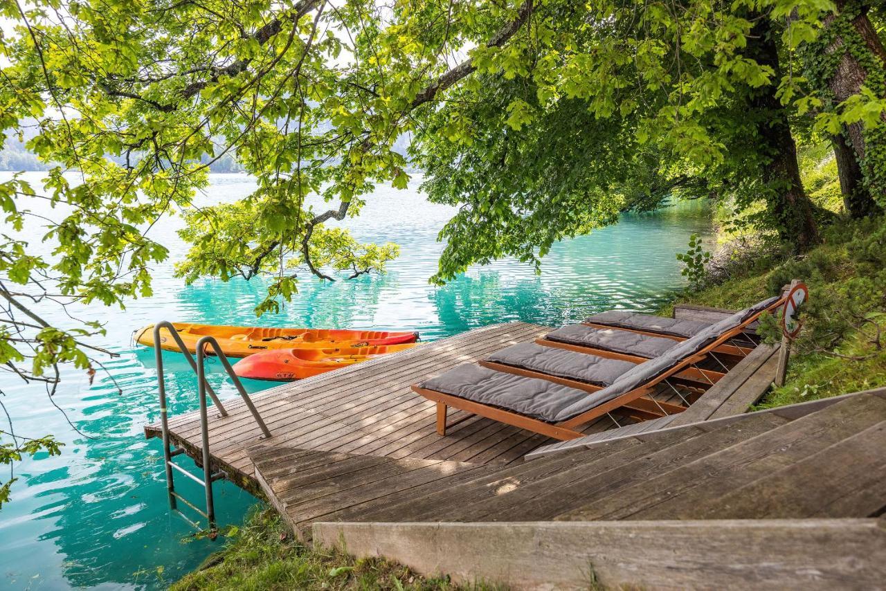 Private Beach House On Lake 블레드 외부 사진