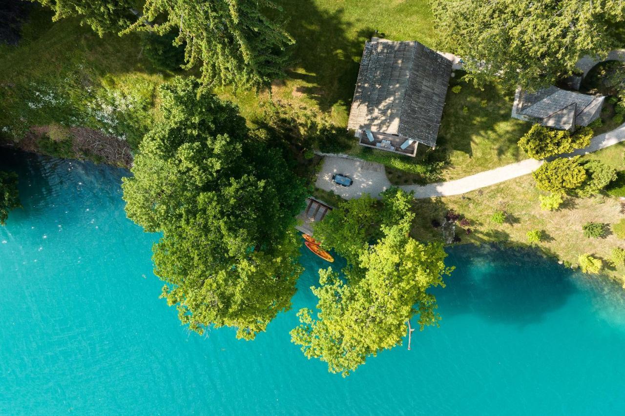 Private Beach House On Lake 블레드 외부 사진
