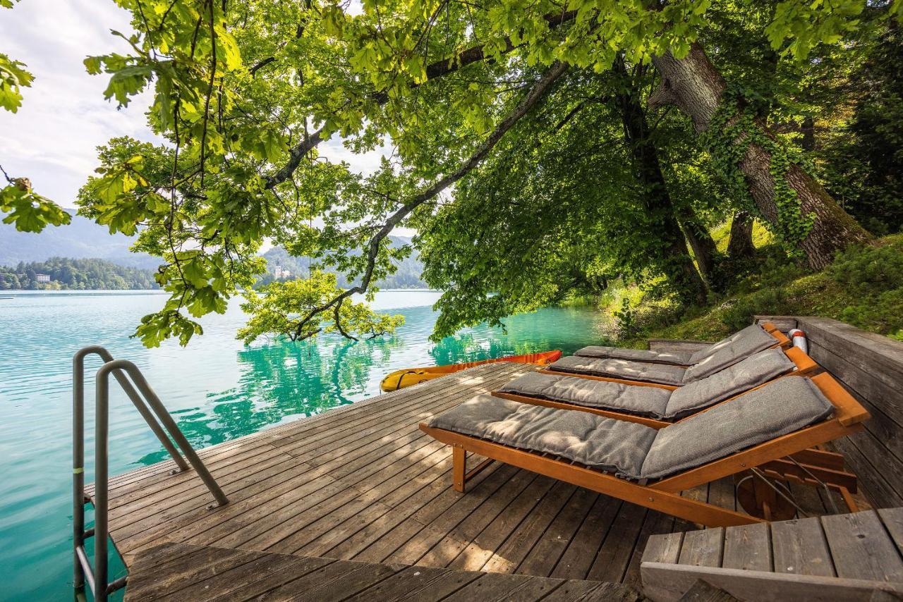 Private Beach House On Lake 블레드 외부 사진